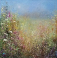 Wild flowers at Gwithian by Amanda Hoskin