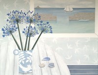 Mousehole and Agapanthus by Gemma Pearce