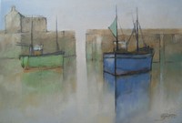 Evening harbour by Michael Praed