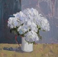 White hydrangeas by Gary Long