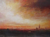 Dusk, London skyline by Benjamin Warner