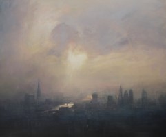 Summer haze, Thames by Benjamin Warner
