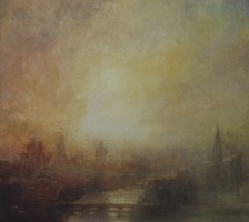 Sunset, Thames by Benjamin Warner