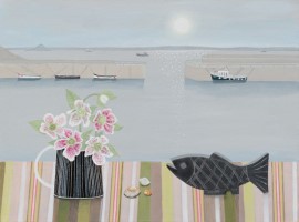 Early Mousehole with Rogers slate fish by Gemma Pearce