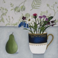 Pear and Cornish Wild Flowers by Paula Sharples