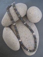 Labradorite and silver necklace (JA 470) by Jan Allison