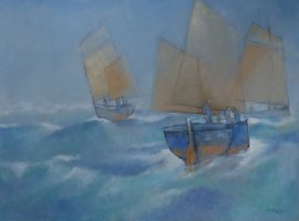 Mounts Bay Sailing Luggers by Michael Praed