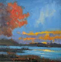 Flaming sky by Gary Long