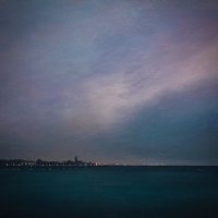 Penzance, lights before dawn from Newlyn by Oliver White