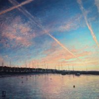 Winter, Penzance Harbour sunrise by Oliver White