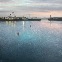 Quiet dawn, Newlyn by Oliver White