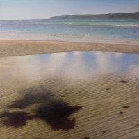 Low tide pool, Long Rock by Oliver White