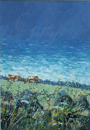 Sea and cows by Robert Jones