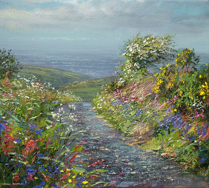 May Flowers, Trevelgan Hill by Mark Preston