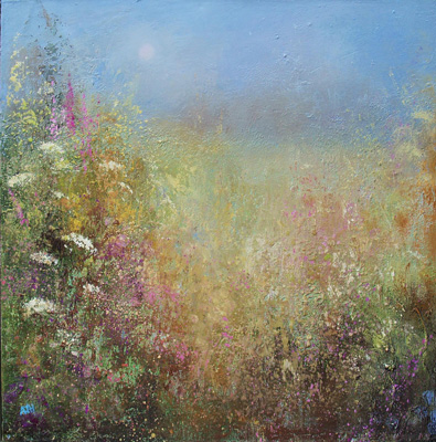 Wild flowers at Gwithian by Amanda Hoskin