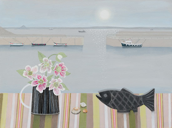 Early Mousehole with Rogers slate fish by Gemma Pearce