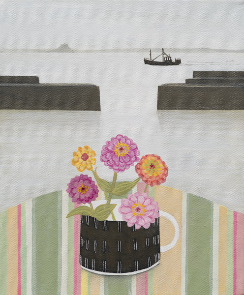 Early Morning Mousehole, Zinnia by Gemma Pearce