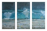 Wave II - triptych by Gary Long