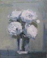 White roses by Gary Long