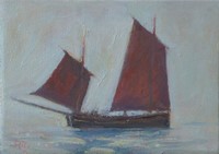 Cornish Lugger II by Robert Jones