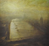 Winter sun, the Thames by Benjamin Warner