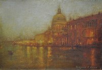 Evening lights santa Maria Della Salute   by Benjamin Warner