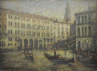 Late sun, Fondaco Dei Tedeschi, Grand Canal by Benjamin Warner