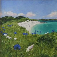Agapanthus morning, Scilly by Andrea Stokes