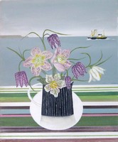 Spring flowers & Newlyn Trawler   by Gemma Pearce
