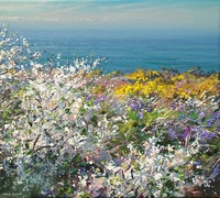 Blackthorn, violets and gorse by Mark Preston