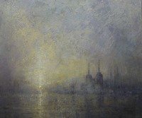 Dawn Mist Battersea Power Station  by Benjamin Warner