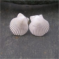 Scallop studs<br>Earings from £74 by Fay Page
