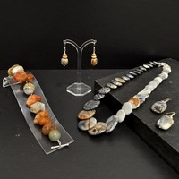 Semi-precious stones and silver Earrings from £22 Bracelets from £48 Necklaces from £62 by Tessa Tyldesley