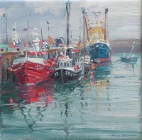 Newlyn reflections by Mark Preston