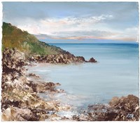 Evening light, Lamorna by Amanda Hoskin