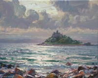 Evening light, St Michaels Mount by Mark Preston