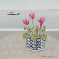 Cyclamen and trawler by Gemma Pearce