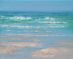 Incoming Tide, Porthmeor Beach by Mark Preston