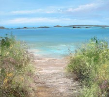 Summer Path to the Beach, Tresco by Amanda Hoskin