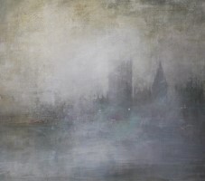 Westminster, early mornig mist by Benjamin Warner