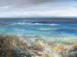 Chasing the waves, West Cornwall by Amanda Hoskin