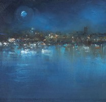 Midnight colours, Penzance by Amanda Hoskin