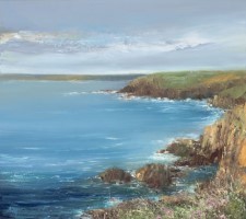 View from the Clifftops, Lands End by Amanda Hoskin