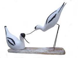 Pair of Avocets by Geoffrey Bickley