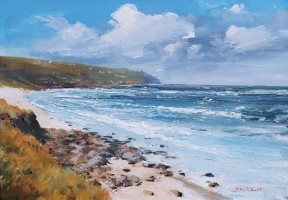 On the coast path to Sennen by David Rust