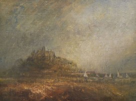 Approaching storm, St  Michaels Mount by Benjamin Warner