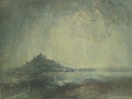 Sudden storm, St Michaels Mount by Benjamin Warner