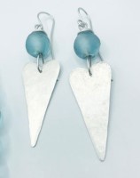 JWW 753 Silver Heart earrings by Jen Williams