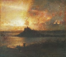Breaking light, St Michales Mount by Benjamin Warner