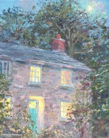Moonlit Cottage, St. Loy by Mark Preston